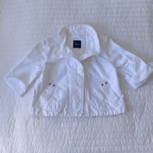 GAP Kids Girls’ White Denim Jacket
